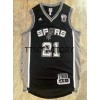 Dres San Antonio Spurs DUNCAN 21 Retro Crno Swingman - Muške